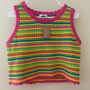 Colorful Vestique Crochet Tank